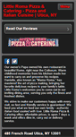 Mobile Screenshot of littleromapizzacatering.com